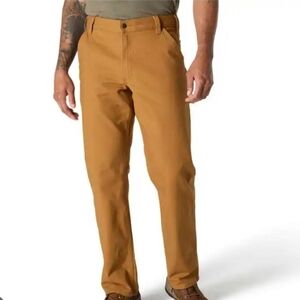 CARHARTT Relaxed Straight Rugged Flex Duck Pants Men's 38x34 Brown Carpenter